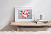 Love Heart Photo Collage Template, a Social Media Template by DesignerCandies (Thumbnail 4 of 5)