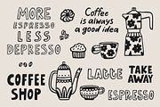 Coffee shop graphic elements, a Food Illustration by piyacler (Thumbnail 4 of 6)