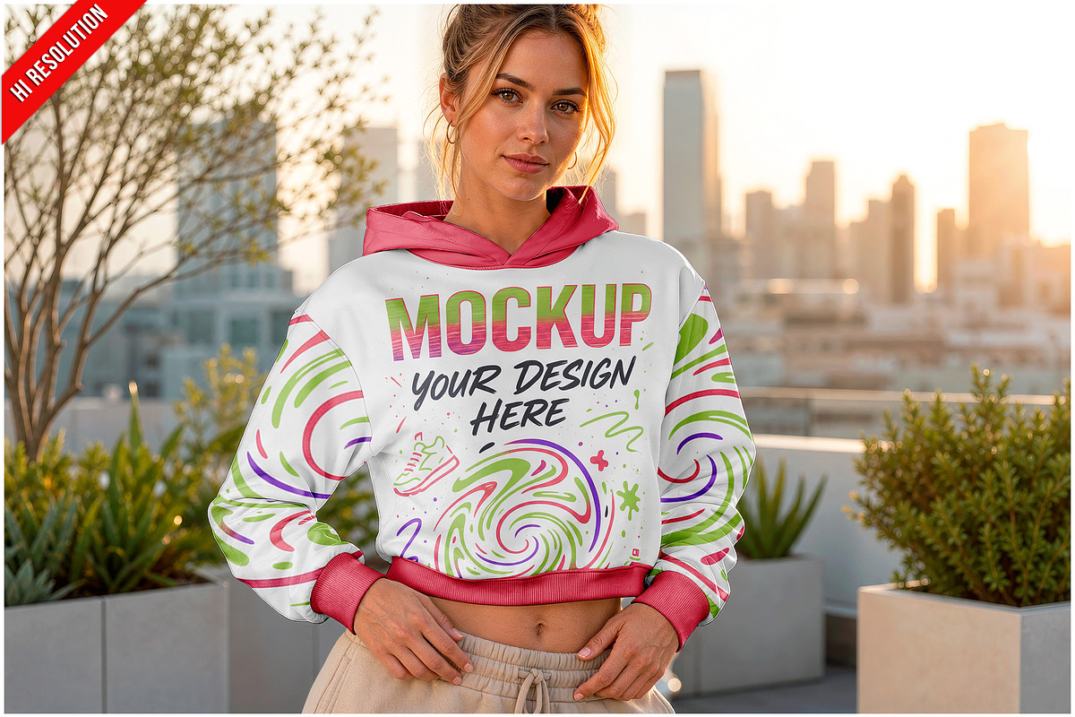 Hoodie Rooftop City PSD, a Hoody Mockup by Bruno's Shop (Photo 1 of 3)