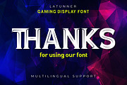 Latunner - Gaming Display Font, a Serif Font by twinstd (Thumbnail 10 of 10)