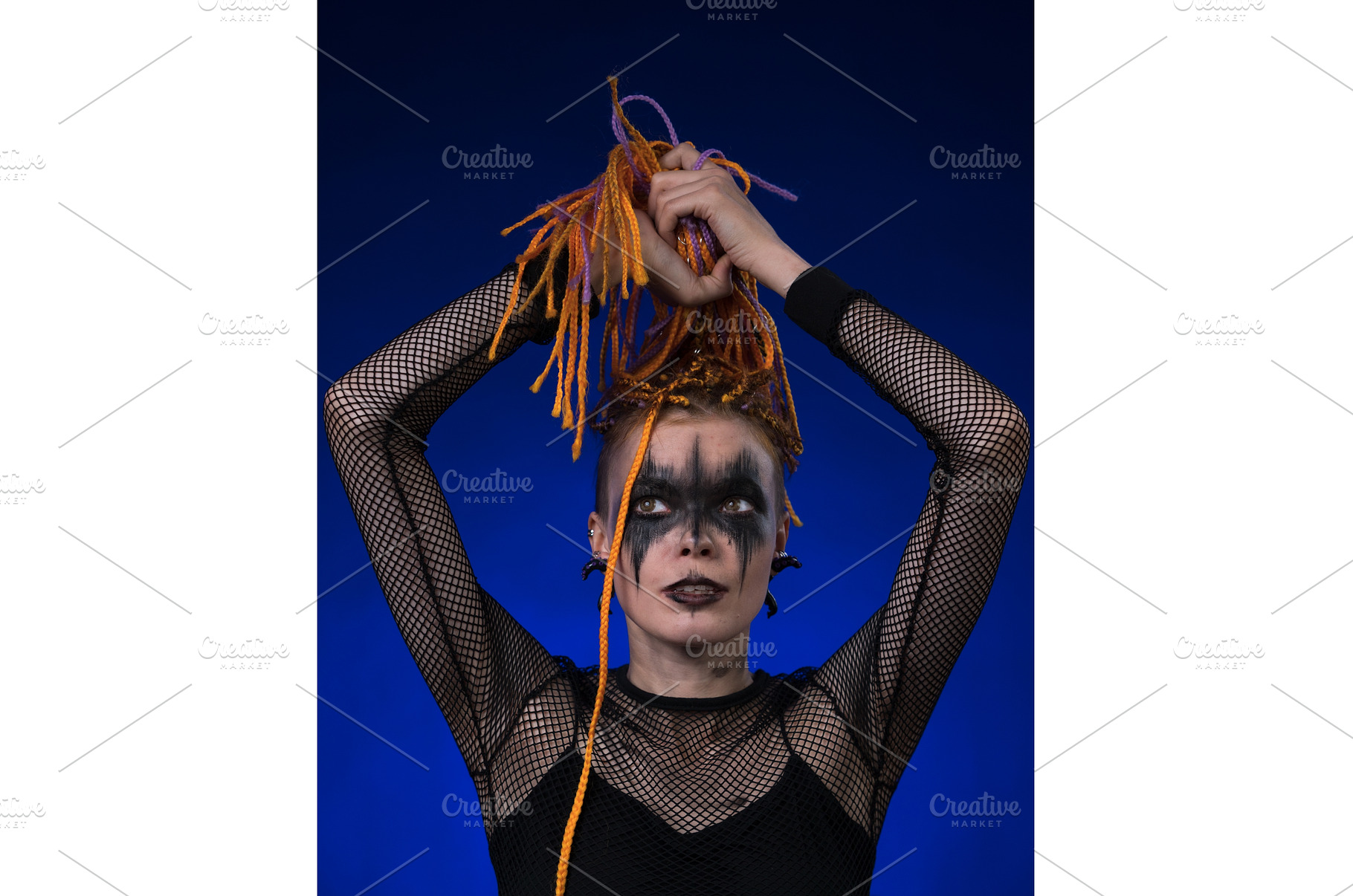Informal young female with colored, a Beauty & Fashion Photo by Alexander-Piragis