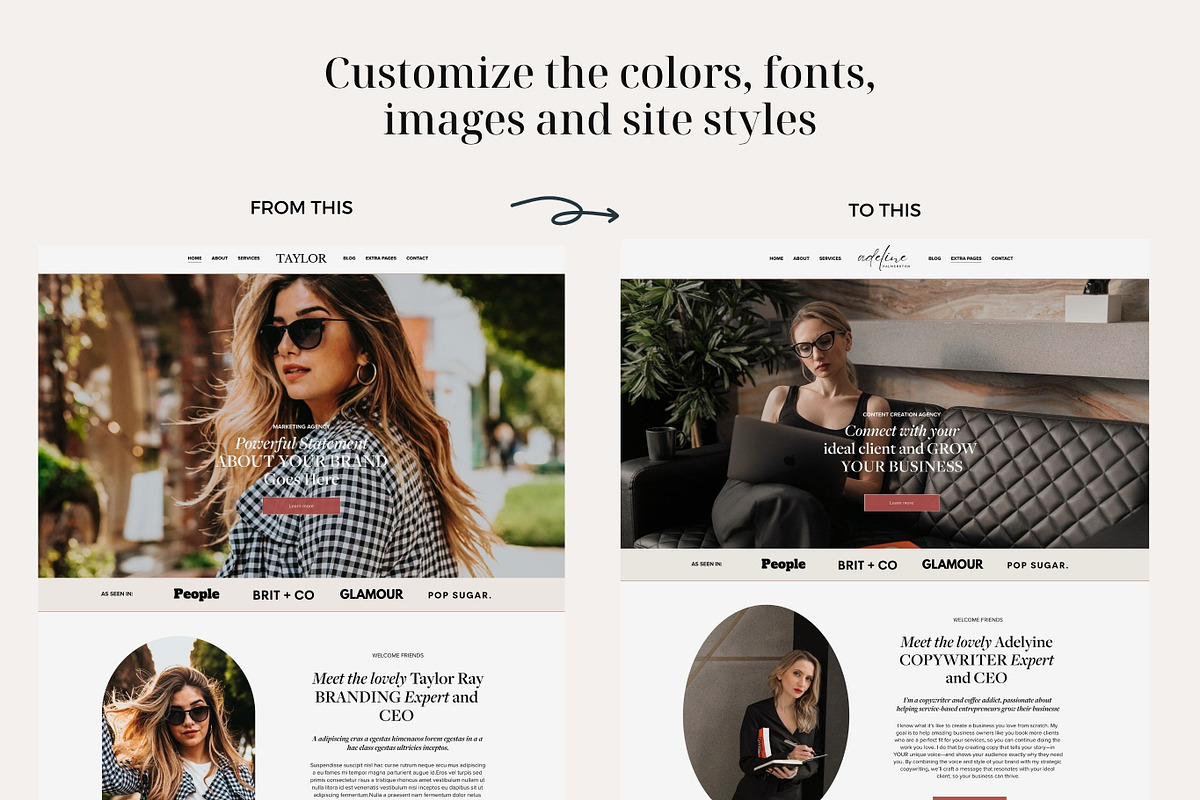 Squarespace 7.1 Template Taylor Ray, a Websites & App Template by thrivedigitally (Photo 10 of 10)