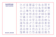 Shopping Line Icons, an Outline Icon by Made by Made (Thumbnail 5 of 7)