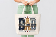 DAD Husband Hero Legend, Fathers Day, a Seasonal Illustration by Canvas Craft (Thumbnail 4 of 6)