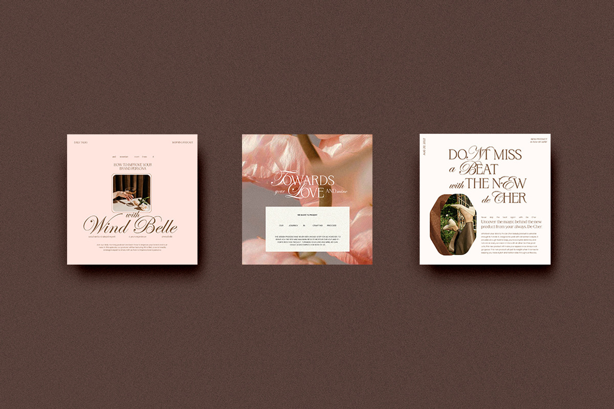 de Cher / Social Media Pack CANVA PS, a Social Media Template by Eviory (Photo 14 of 14)