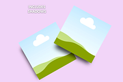 Square Card Mock up Canva Template, a Card Template by GraphiCarola (Thumbnail 3 of 8)