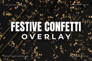 Festive Confetti Overlay, a Background Graphic by Pitchlook.Studio