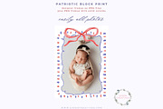 Patriotic Block Print Frames & PNG, a Seasonal Illustration by Essem Creatives (Thumbnail 3 of 6)
