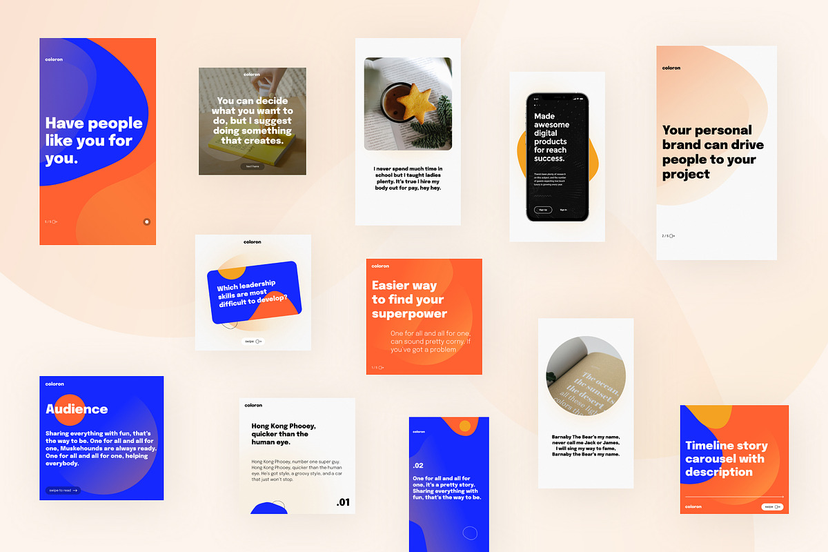 168 Creative Instagram Templates, a Social Media Template by Vladislav Muslakov (Photo 6 of 20)