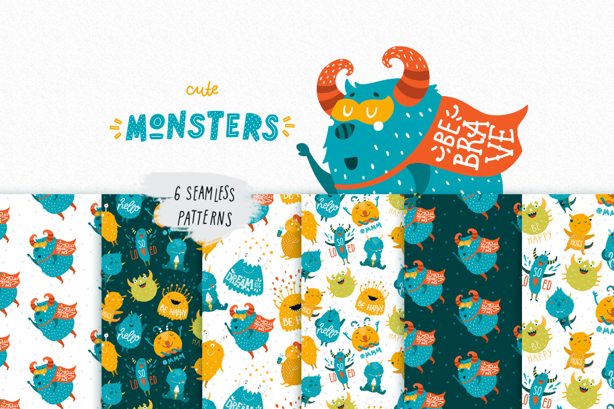 Children patterns Bundle, a Pattern Graphic by tatiletters