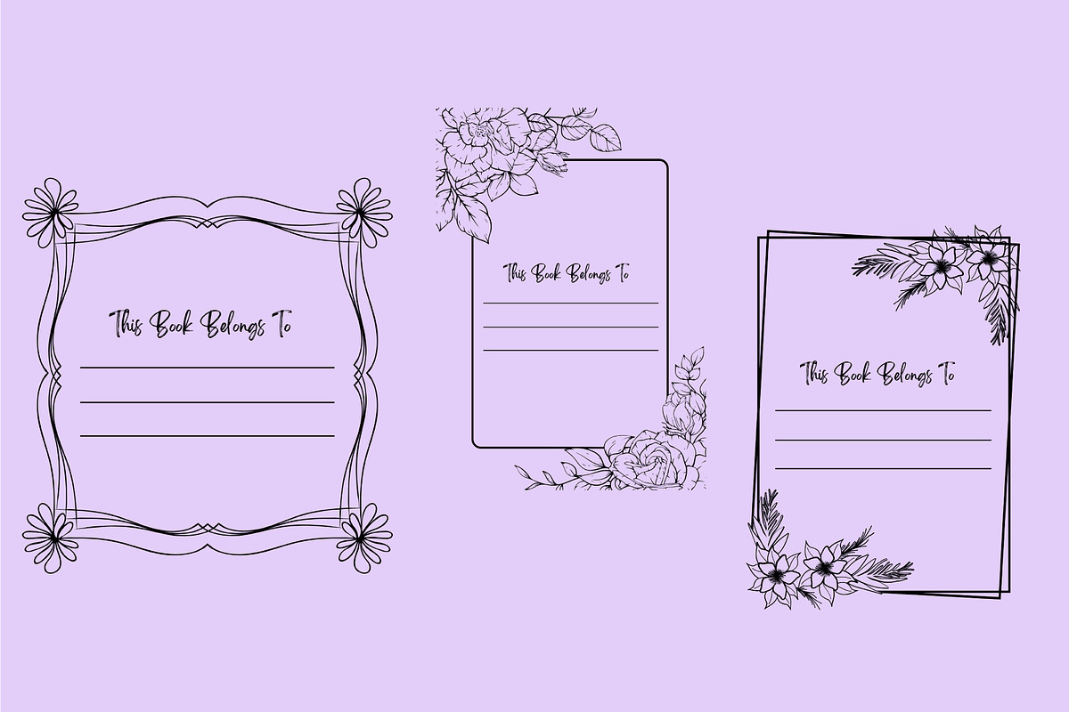 Ultimate This Book Belongs To, a Stationery Template by Shumaya (Photo 2 of 3)