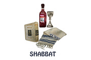 Jewish Year Holidays watercolor set, an Illustration by Bychovsky design (Thumbnail 6 of 12)