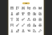 Construction Worker Icons, an Icon by Spacepixel Creative (Thumbnail 2 of 3)