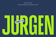 ET Jurgen -New Modern Condensed Font, a Sans Serif Font by Eternity Studio (Thumbnail 1 of 12)