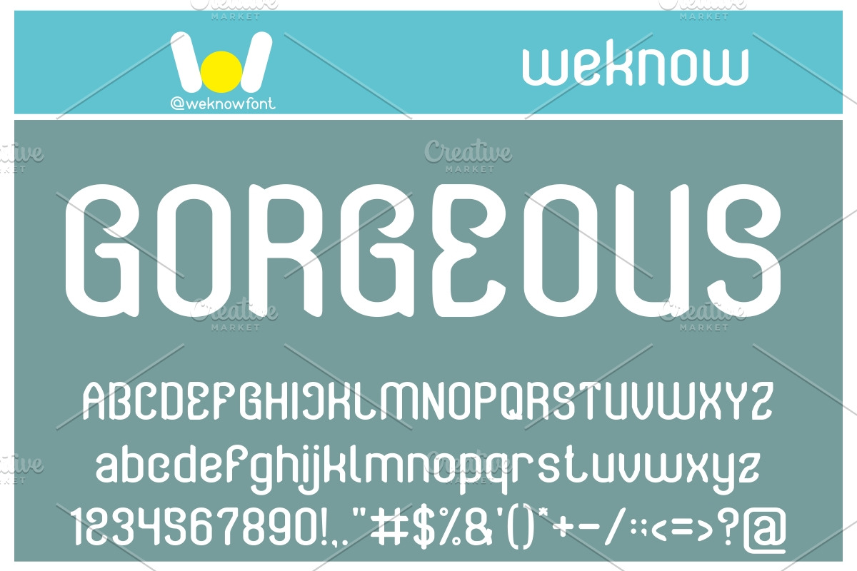 Gorgeous font, a Font by weknow (Photo 1 of 5)