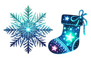 Blue christmas clipart, an Illustration by Designworld (Thumbnail 4 of 6)