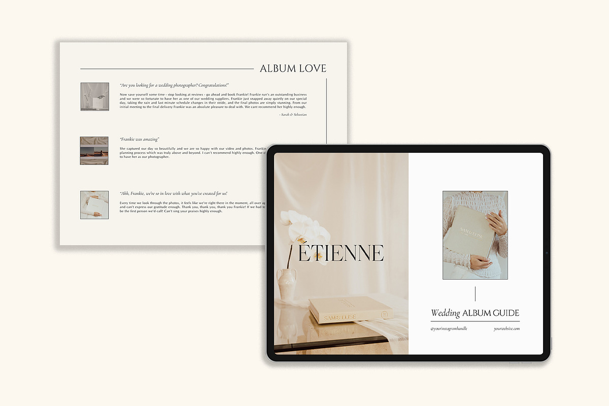 Minimal | Album Guide PDF, a Templates & Theme by Studio Leelou (Photo 6 of 10)