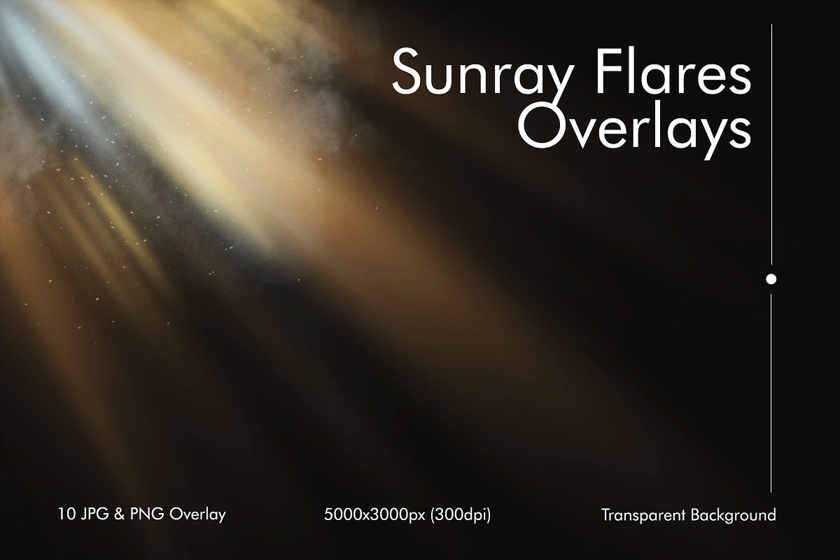 Sunray Flares Overlays, a Texture Graphic by Pitchlook.Studio (Photo 1 of 2)