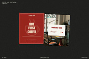 Canva Coffee Shop Instagram Template, a Social Media Template by Mia Branding Studio (Thumbnail 2 of 4)
