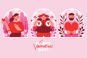 Saint Valentine's Day. Vector set., a Seasonal Illustration by Renberrry.Store (Thumbnail 9 of 12)