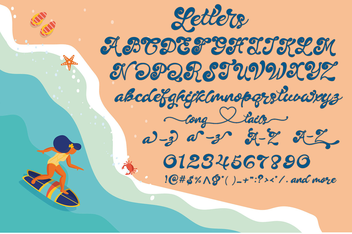 Summer Party Font, a Script Font by Nobu Collections (Photo 8 of 10)