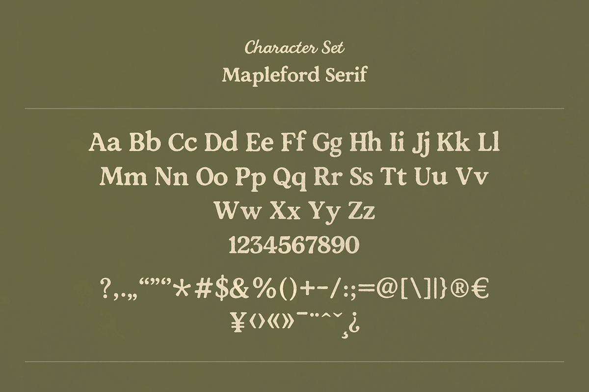Mapleford – Handcrafted Font Duo, a Script Font by Creacy Studio (Photo 10 of 10)