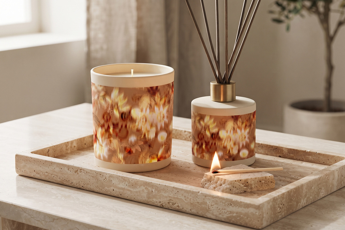 Floral Pattern in Warm Golden Tones, a Pattern Graphic by texvogue (Photo 13 of 13)