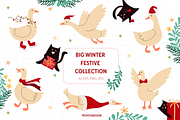 Big winter festive collection, a Seasonal Illustration by Peviotadesign (Thumbnail 1 of 14)
