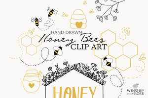 Bees And Honey Bumblebee Clip Art