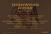 Highwood Ridge - A Rustic Font, a Serif Font by Komet & Flicker (Thumbnail 15 of 15)