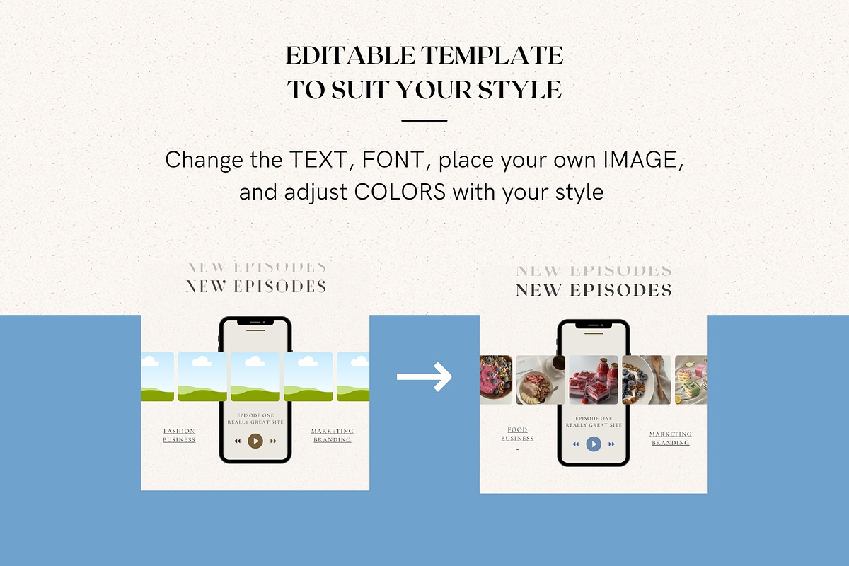 Baby Blue Instagram Templates, a Social Media Template by DesignbySamVN (Photo 9 of 10)