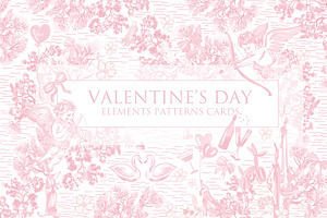 VALENTINE'S DAY IN PINK & RED COLOR