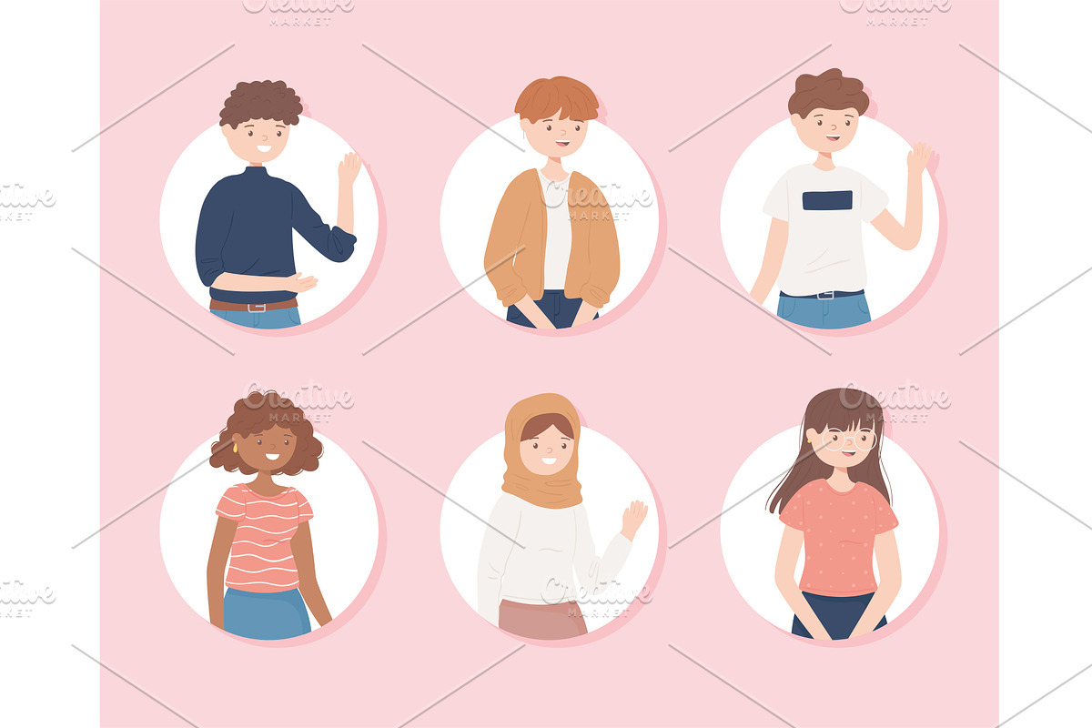 icons group people, a Person Illustration by studiogstock