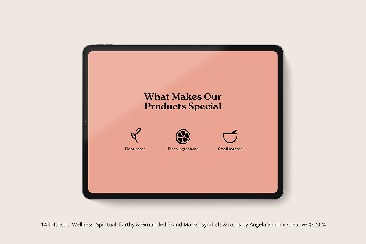 Holistic Wellness Spiritual Icons, a Solid Icon by angela simone creative (Photo 6 of 11)