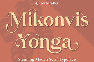 Mikonvis Yonga | Modern Serif Font