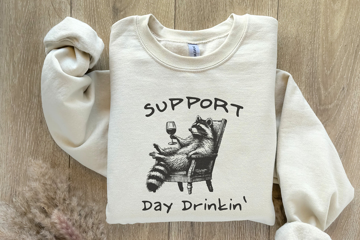 Raccoon with Wine, Day Drinking Art, an Illustration by SharpMarketplace (Photo 8 of 9)