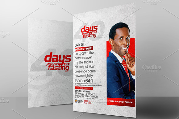 Prayer Points Church Poster Template preview 7
