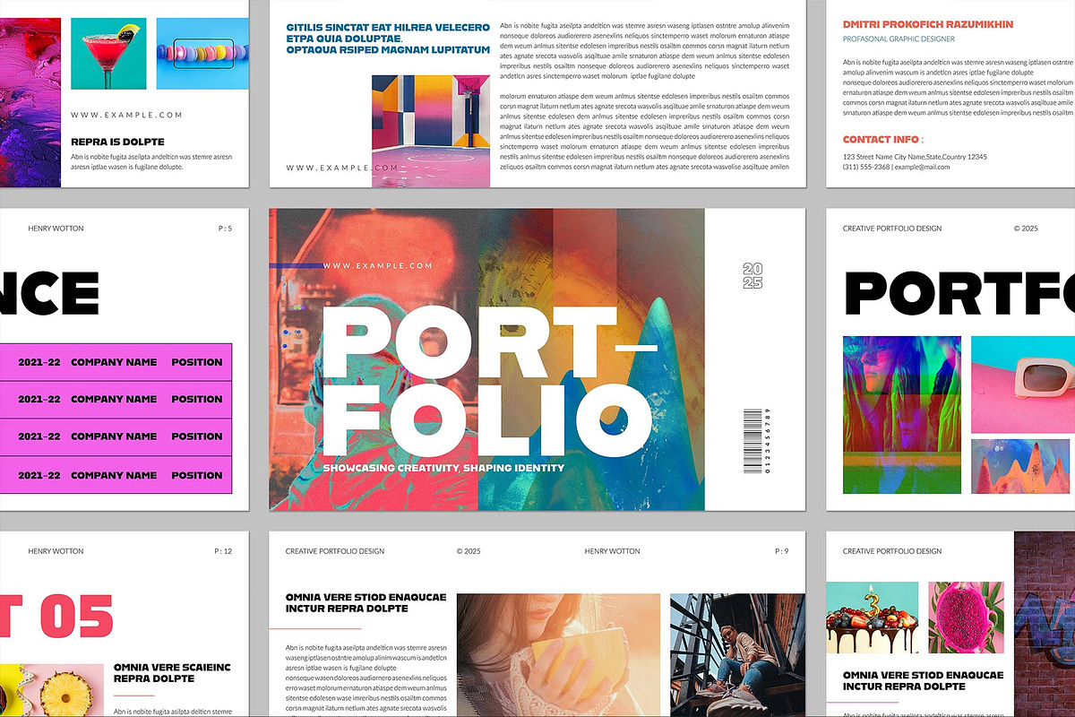 Portfolio Presentation Template, a Presentation Template by ElvinPrint (Photo 2 of 8)
