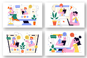 10 Online Therapist Consultation, a Healthcare Illustration by denayunebgt (Thumbnail 3 of 4)