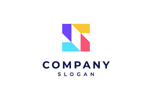 Modern Geometrical Letter S Logo, a Branding & Logo Template by brandphant