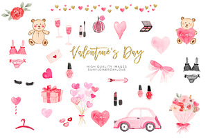 Valentines Day Planner Cliparts