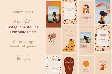 Desert Light Insta Story Templates