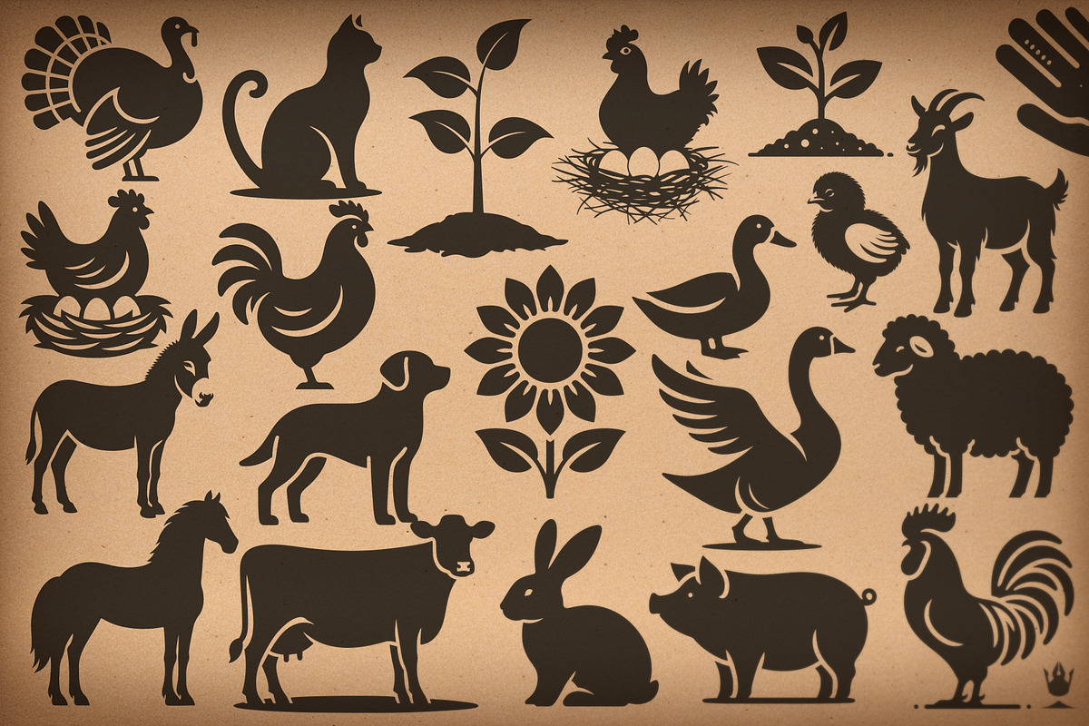 100 Farming and Agriculture SVG File, a Work Illustration by pixaroma (Photo 4 of 7)