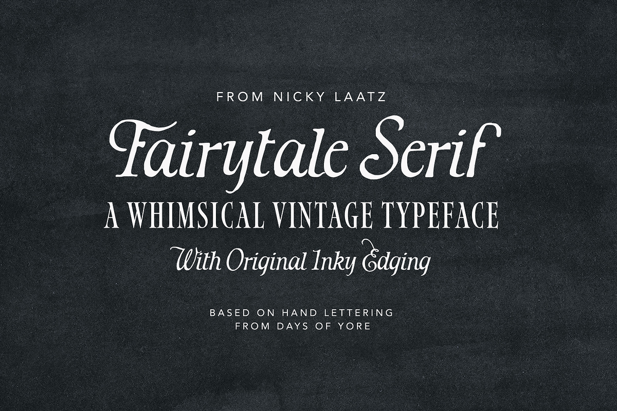 Fairytale Serif, a Font by Nicky Laatz (Photo 1 of 13)