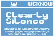 Clearly Silence font, a Font by weknow (Thumbnail 1 of 8)