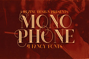 Monophone - Fancy Font, a Font by Cruzine (Thumbnail 1 of 5)