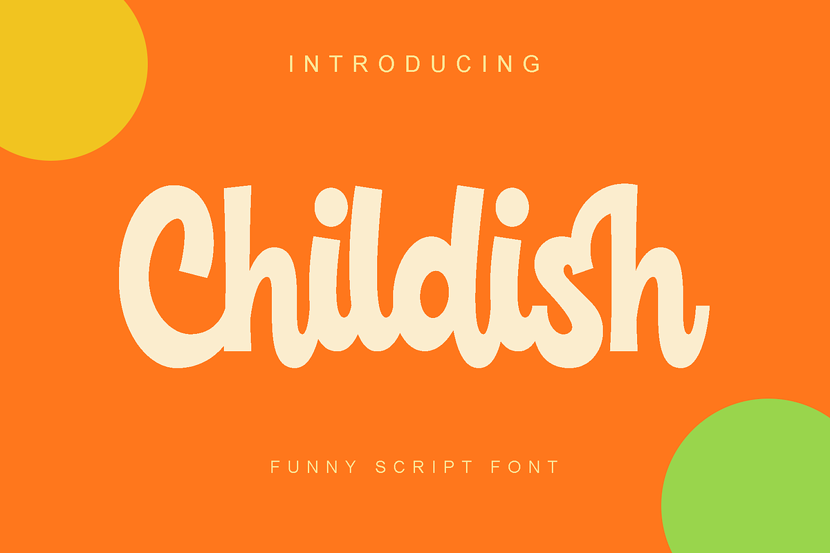 Childish - funny script font, a Font by alphArtype (Photo 1 of 17)