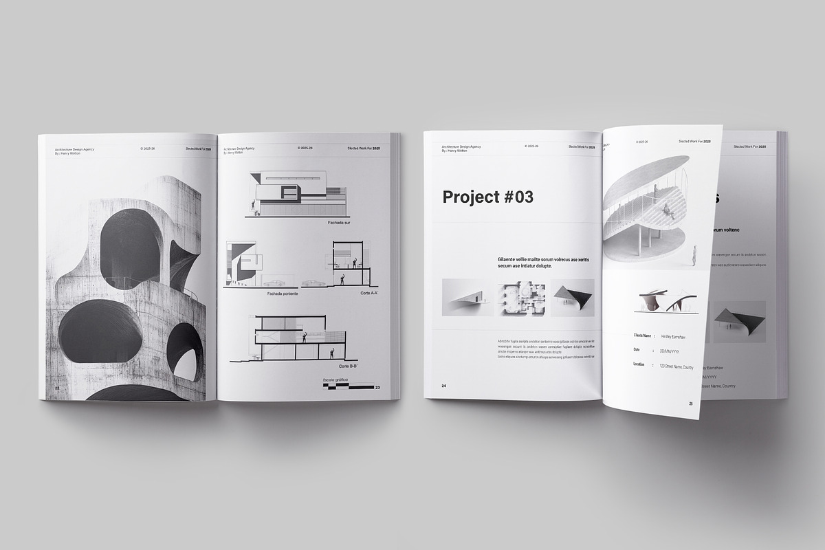 Architecture Portfolio Template, a Brochure Template by ElvinPrint (Photo 9 of 17)