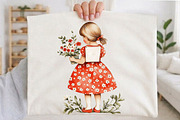 Little Summer Girl PNG Clipart, an Illustration by designcity5 (Thumbnail 4 of 5)