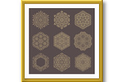 Set of Round Snowflakes With Winter, an Object Illustration by FineArtStudio (Thumbnail 2 of 3)